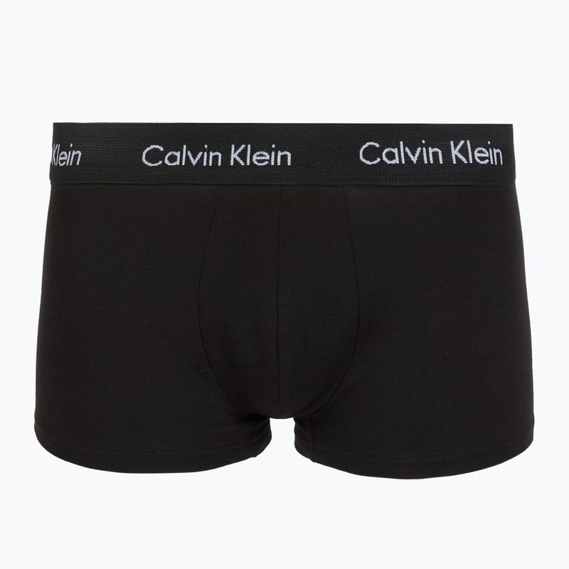 Boxers Calvin Klein LV00NB4412 Low Rise Trunk 5 pairs black w green bloom wb/black w dazzlin 7