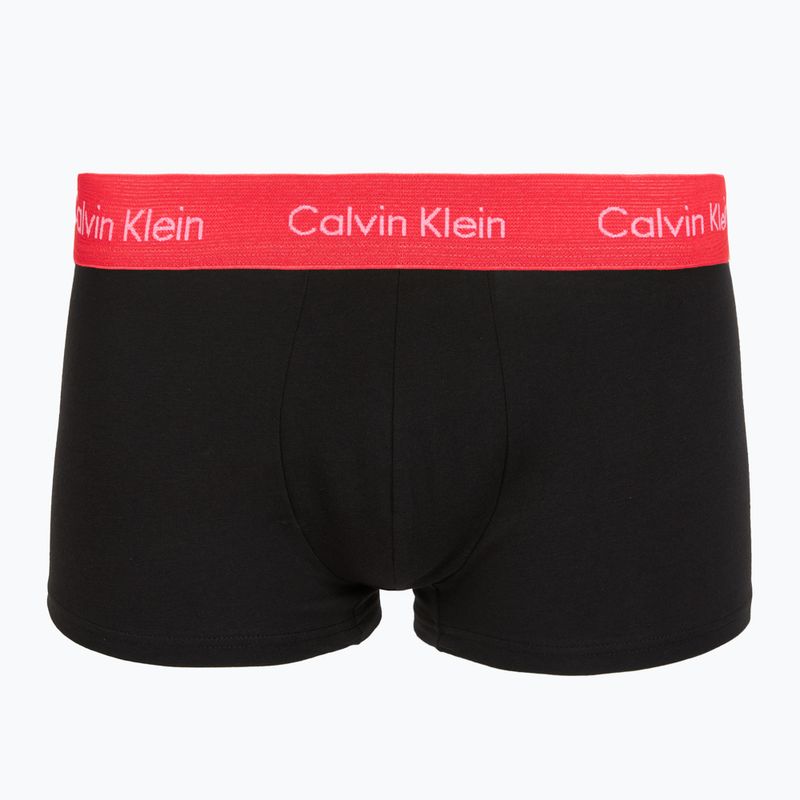 Boxers Calvin Klein LV00NB4412 Low Rise Trunk 5 pairs black w green bloom wb/black w dazzlin 8