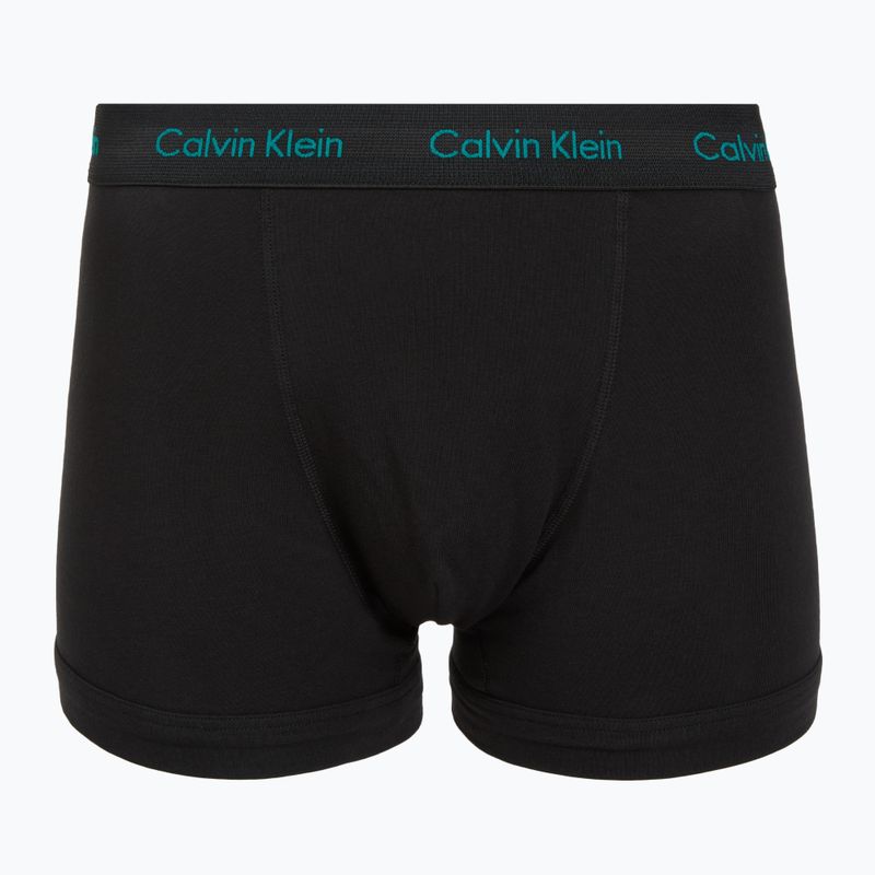 Men's boxers Calvin Klein 0000U2662G Trunk 3 pairs black bodies and wbs with driftwood 2