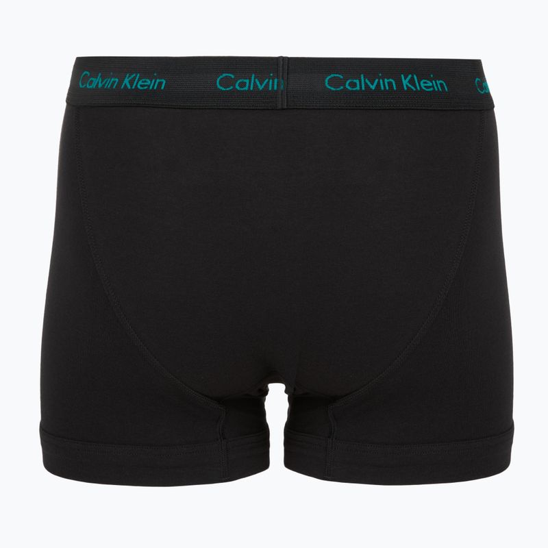Men's boxers Calvin Klein 0000U2662G Trunk 3 pairs black bodies and wbs with driftwood 3