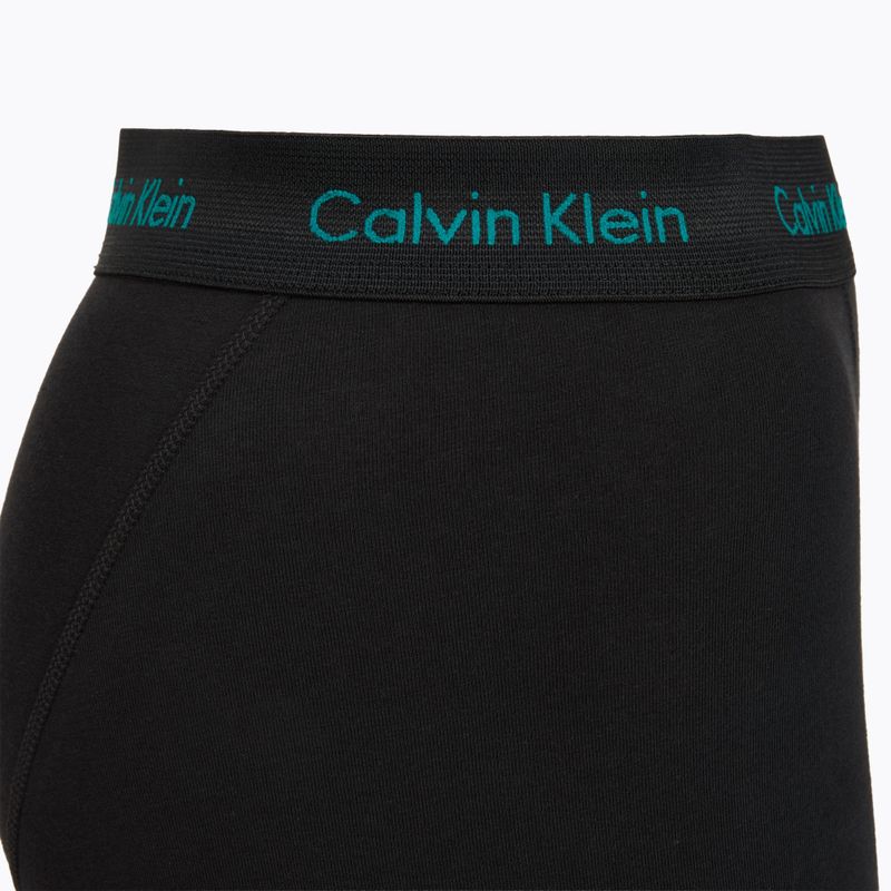 Men's boxers Calvin Klein 0000U2662G Trunk 3 pairs black bodies and wbs with driftwood 4