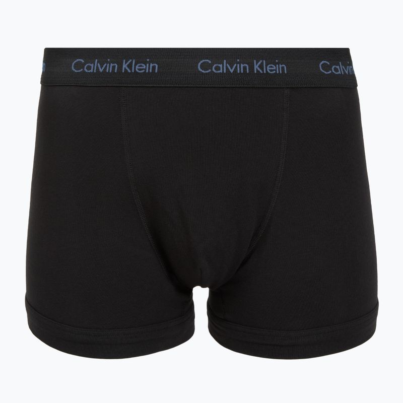 Men's boxers Calvin Klein 0000U2662G Trunk 3 pairs black bodies and wbs with driftwood 6