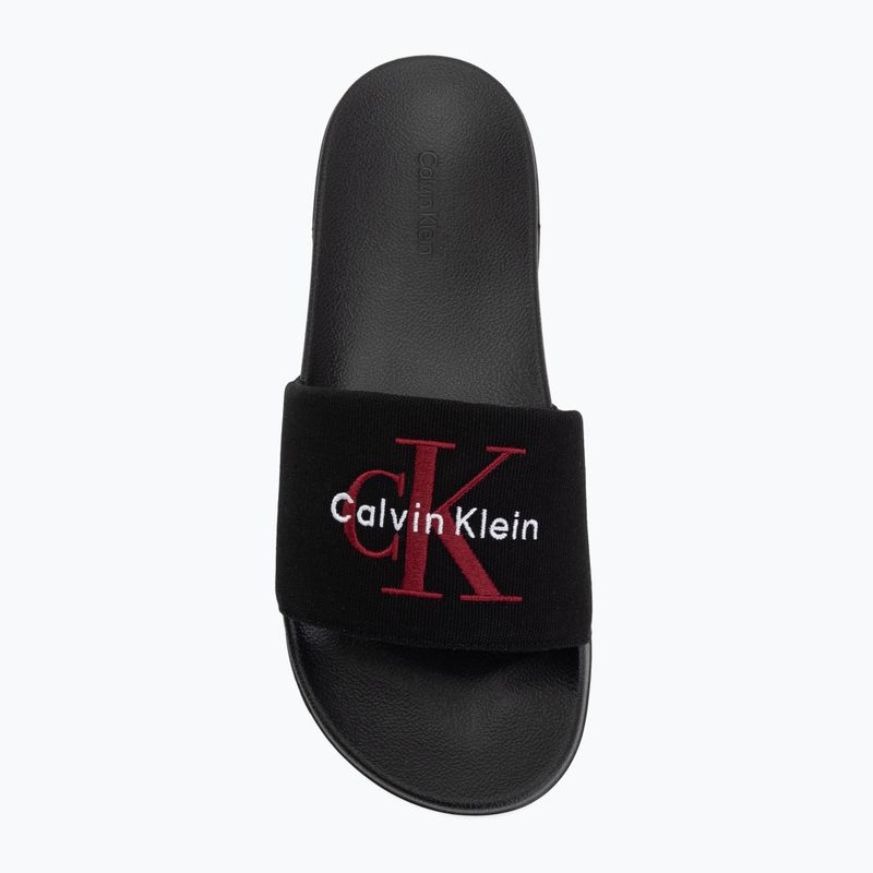 Men's slides Calvin Klein YM0YM01393 Ess black/rhubarb 5