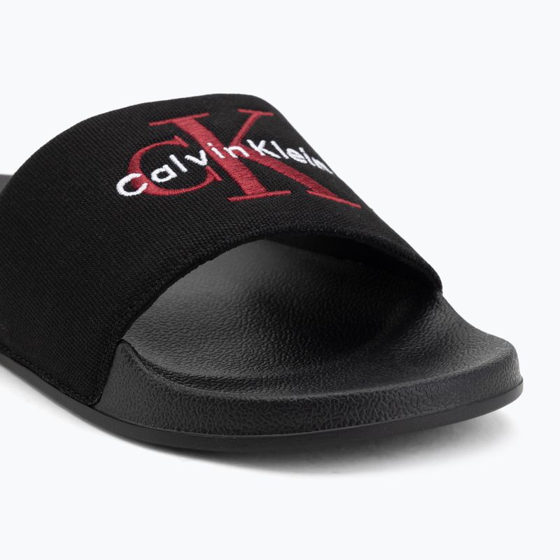 Men's slides Calvin Klein YM0YM01393 Ess black/rhubarb 7