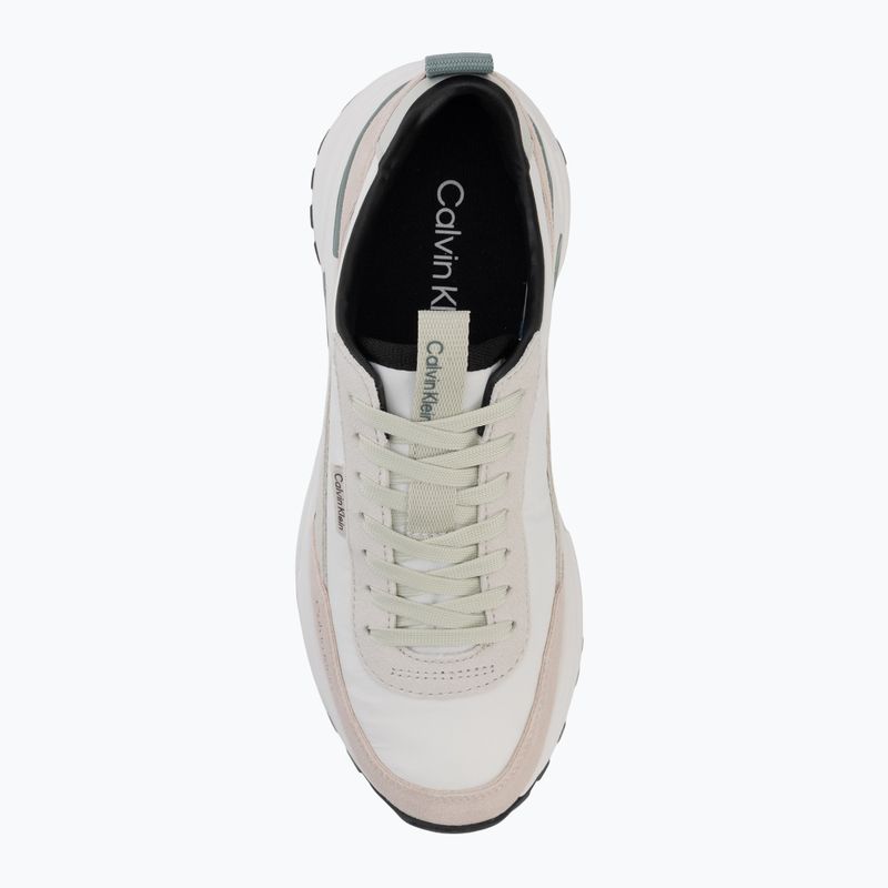 Women's shoes Calvin Klein HW0HW03279 Hike Runner Nylon Mix brilliant white/misty blue/arctic 5