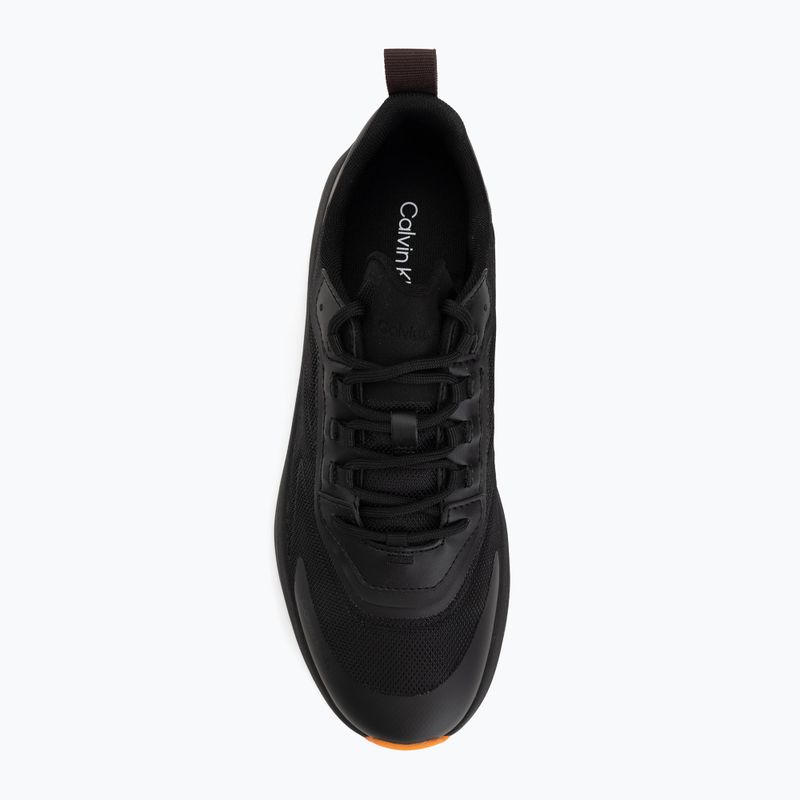 Men's shoes Calvin Klein Volumax Chunky Runner Trainers HM0HM02224 black/vivid tangerine 5
