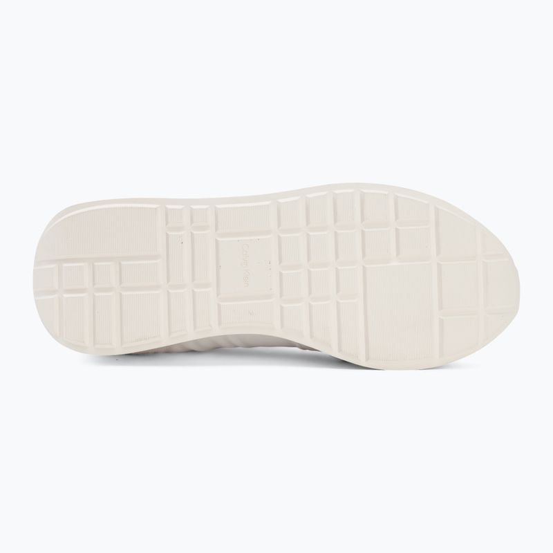 Men's shoes Calvin Klein YM0YM01414 Retro Runner Sock Laceup Mix mat bright white/light grey 4
