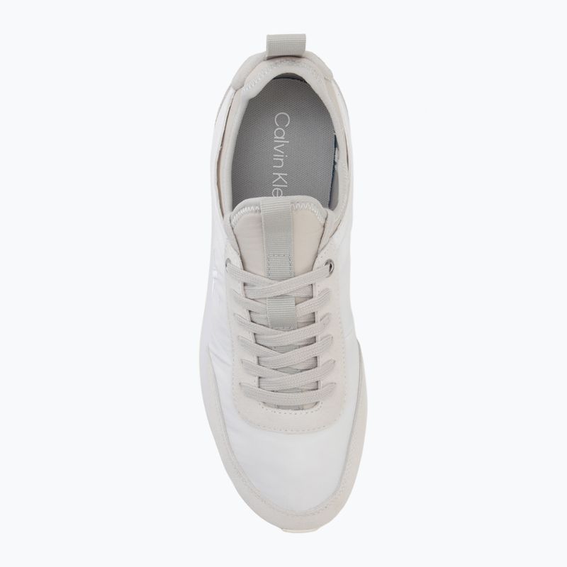 Men's shoes Calvin Klein YM0YM01414 Retro Runner Sock Laceup Mix mat bright white/light grey 5