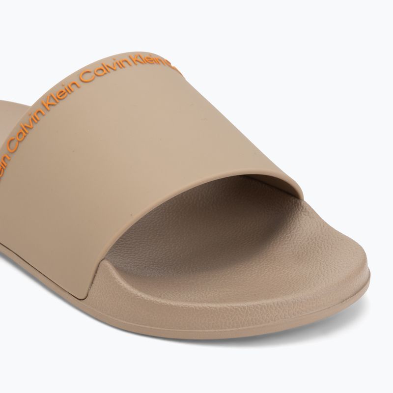 Men's slides Calvin Klein HM0HM02108 Ess Institutional Cv nomad/vivid tangerine 7