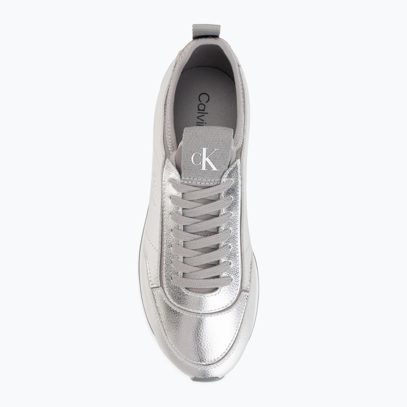 Women's shoes Calvin Klein HW0HW03287 Retro Runner Metallic silver 5