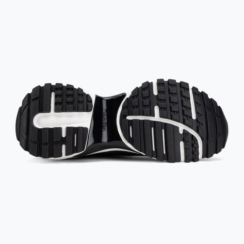 Men's shoes Calvin Klein HM0HM02220 Hike Runner Stripe Mix Nylon Suede black/granite road 4