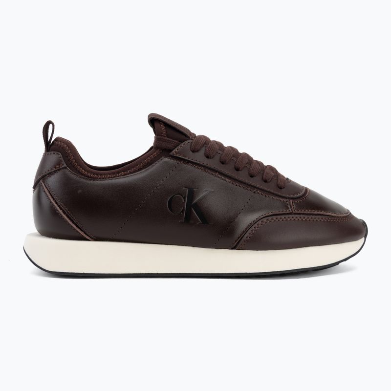 Women's shoes Calvin Klein HW0HW03118 Retro Runner Sock PANL Leather Neo bordeaux 2