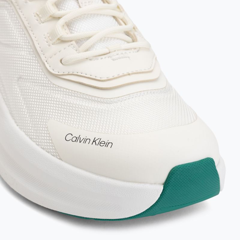 Men's shoes Calvin Klein Volumax Chunky Runner Trainers HM0HM02224 white/marshmallow/street green 7