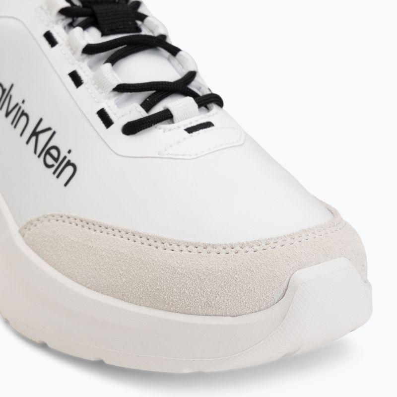 Women's shoes Calvin Klein HW0HW03293 Light Eva Run Essential LAC Nylon Suede bright white/black 7