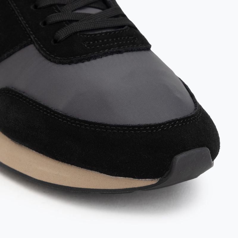 Men's shoes Calvin Klein HM0HM02212 Retro Runner Bans Leather Suede black/iron gate/amber gold 7