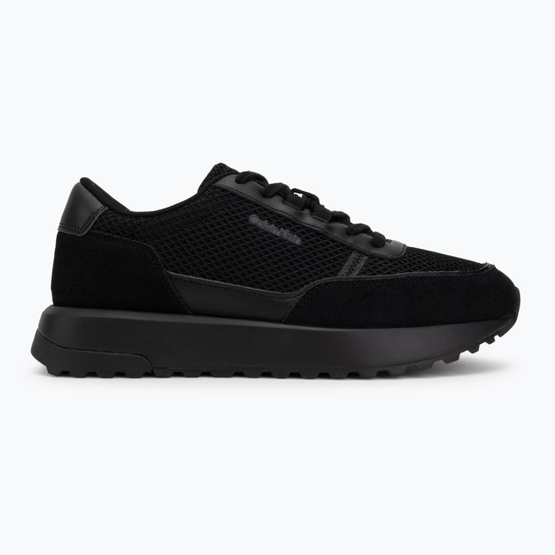 Men's shoes Calvin Klein HM0HM02215 City Runner Laceup Nylon Recycled Suede triple black 2