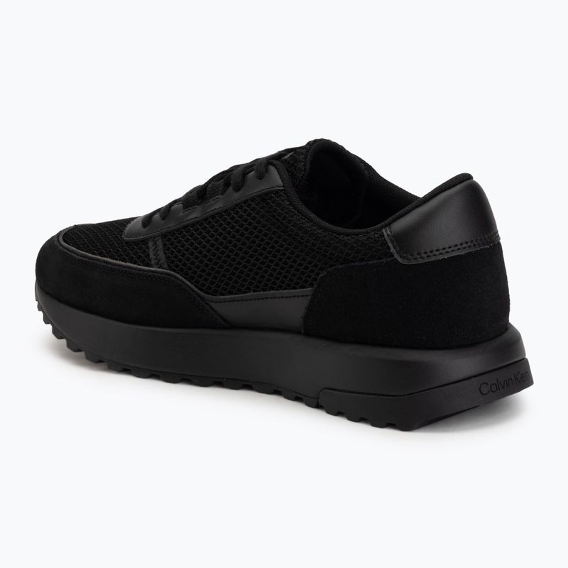 Men's shoes Calvin Klein HM0HM02215 City Runner Laceup Nylon Recycled Suede triple black 3