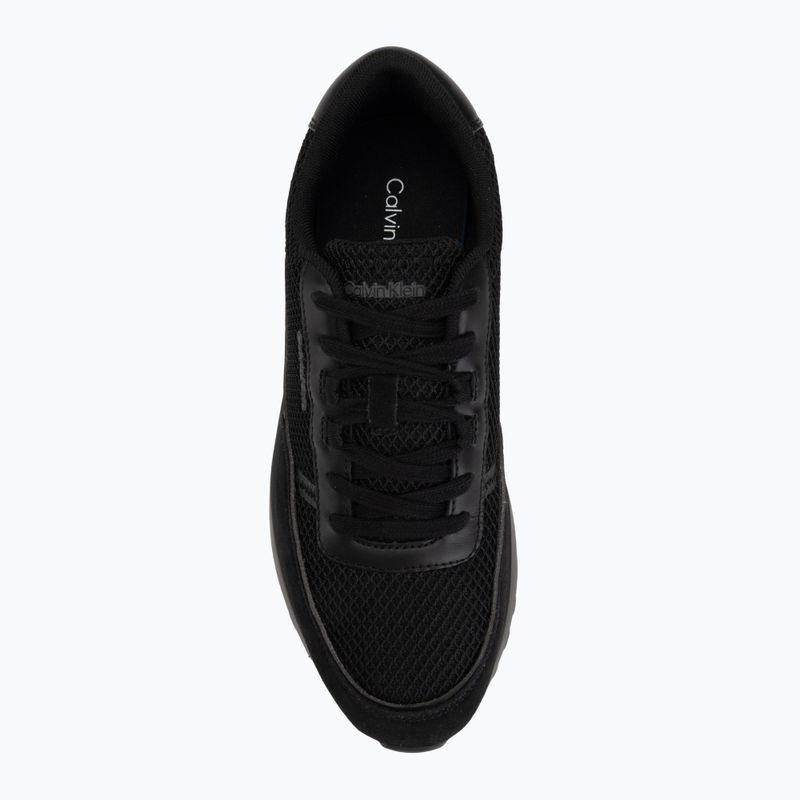 Men's shoes Calvin Klein HM0HM02215 City Runner Laceup Nylon Recycled Suede triple black 5