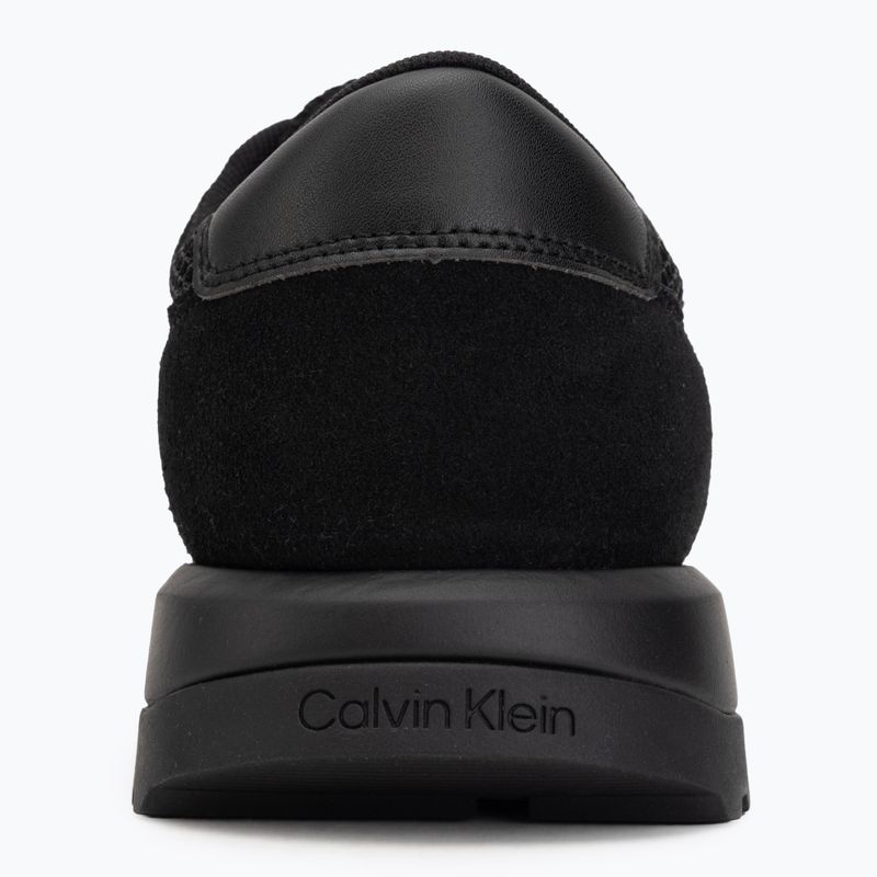 Men's shoes Calvin Klein HM0HM02215 City Runner Laceup Nylon Recycled Suede triple black 6