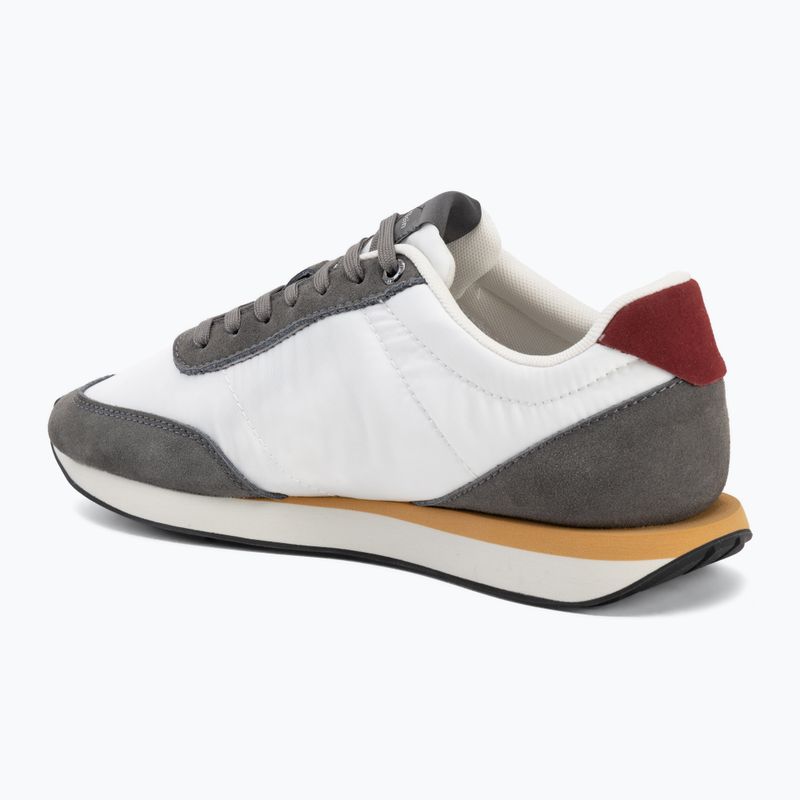 Men's shoes Calvin Klein HM0HM02212 Retro Runner Bans Leather Suede granite gray/white/rhubarb 3
