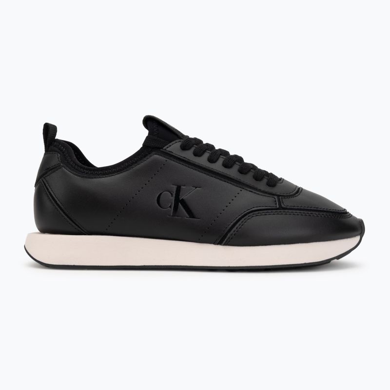 Women's shoes Calvin Klein HW0HW03118 Retro Runner Sock PANL Leather Neo black/crystal grey 2