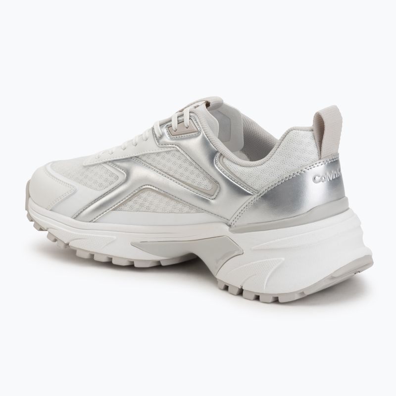 Men's shoes Calvin Klein HM0HM02341 Hike Runner Stripe Met Mix bright white/silver/light grey 3