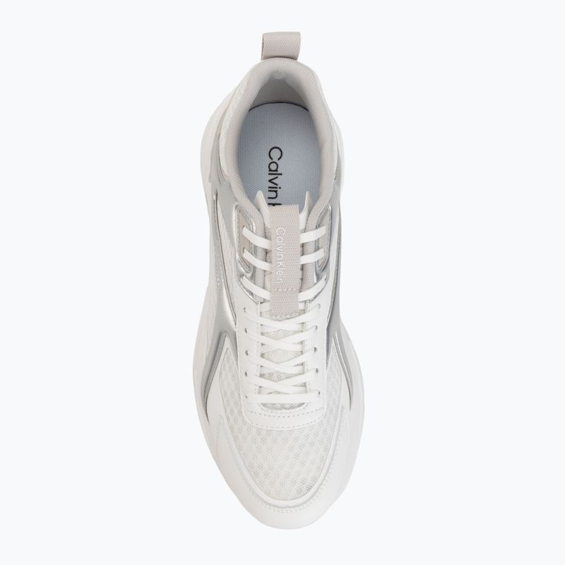 Men's shoes Calvin Klein HM0HM02341 Hike Runner Stripe Met Mix bright white/silver/light grey 5