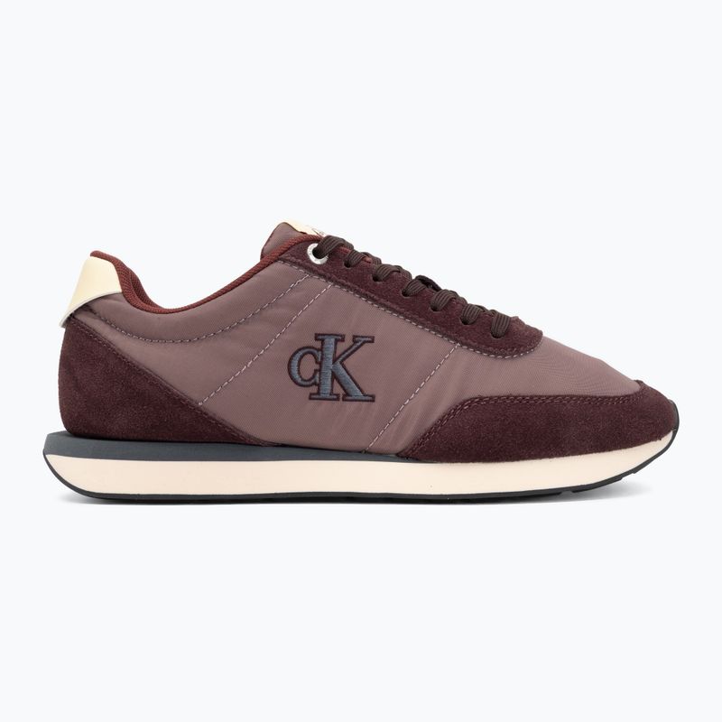 Men's shoes Calvin Klein YM0YM01361 Retro Runner Ess Mix Mat bordeaux/peppercorn/vanilla 2