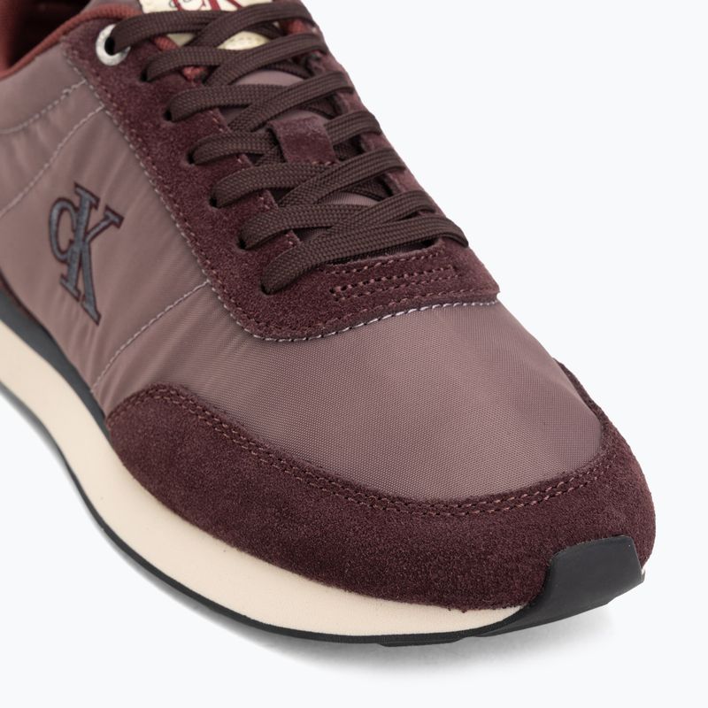 Men's shoes Calvin Klein YM0YM01361 Retro Runner Ess Mix Mat bordeaux/peppercorn/vanilla 7