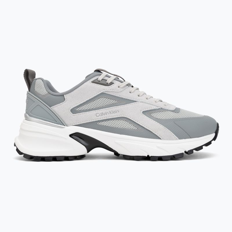 Men's shoes Calvin Klein HM0HM02220 Hike Runner Stripe Mix Nylon Suede light grey/granite grey 2