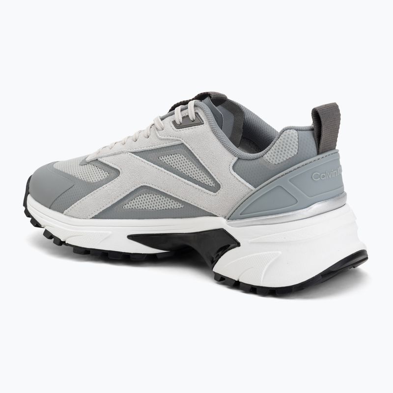 Men's shoes Calvin Klein HM0HM02220 Hike Runner Stripe Mix Nylon Suede light grey/granite grey 3