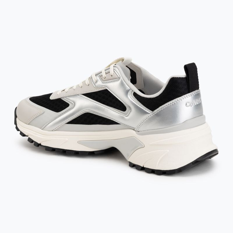 Men's shoes Calvin Klein HM0HM02341 Hike Runner Stripe Met Mix black/silver/light grey 3