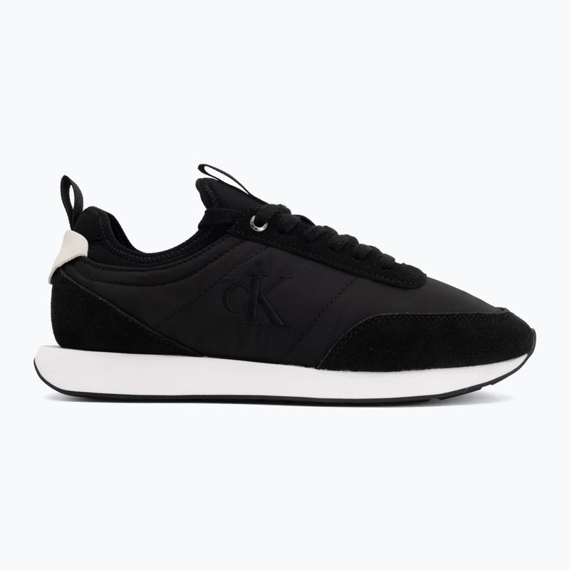 Men's shoes Calvin Klein YM0YM01414 Retro Runner Sock Laceup Mix matte black/bright white 2