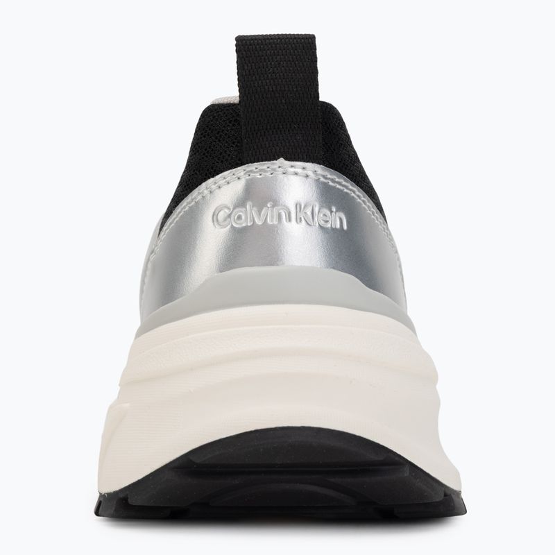 Women's shoes Calvin Klein HW0HW03140 Hike Run Stripe Mesh Met black/silver/light grey 6