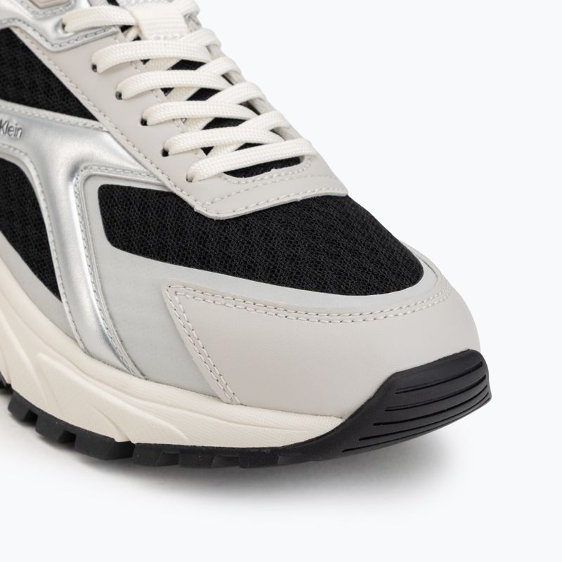 Women's shoes Calvin Klein HW0HW03140 Hike Run Stripe Mesh Met black/silver/light grey 7
