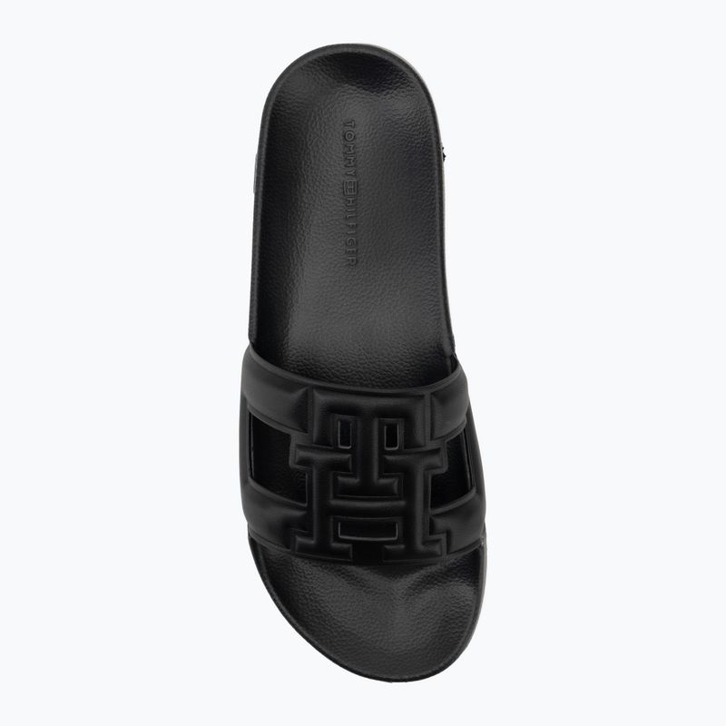 Women's slides Tommy Hilfiger Monogram black 5