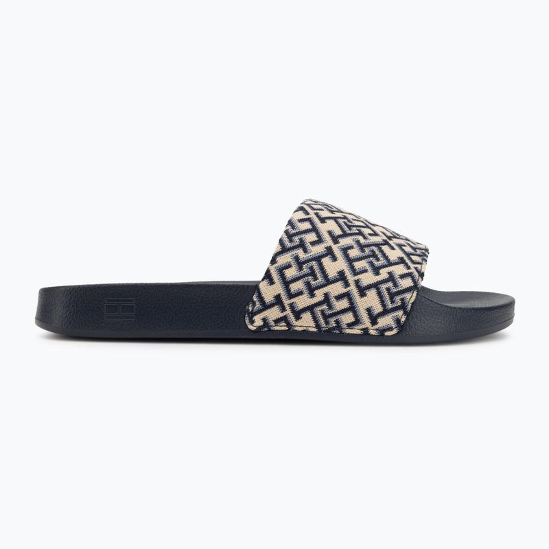 Women's slides Tommy Hilfiger Monogram space blue 2