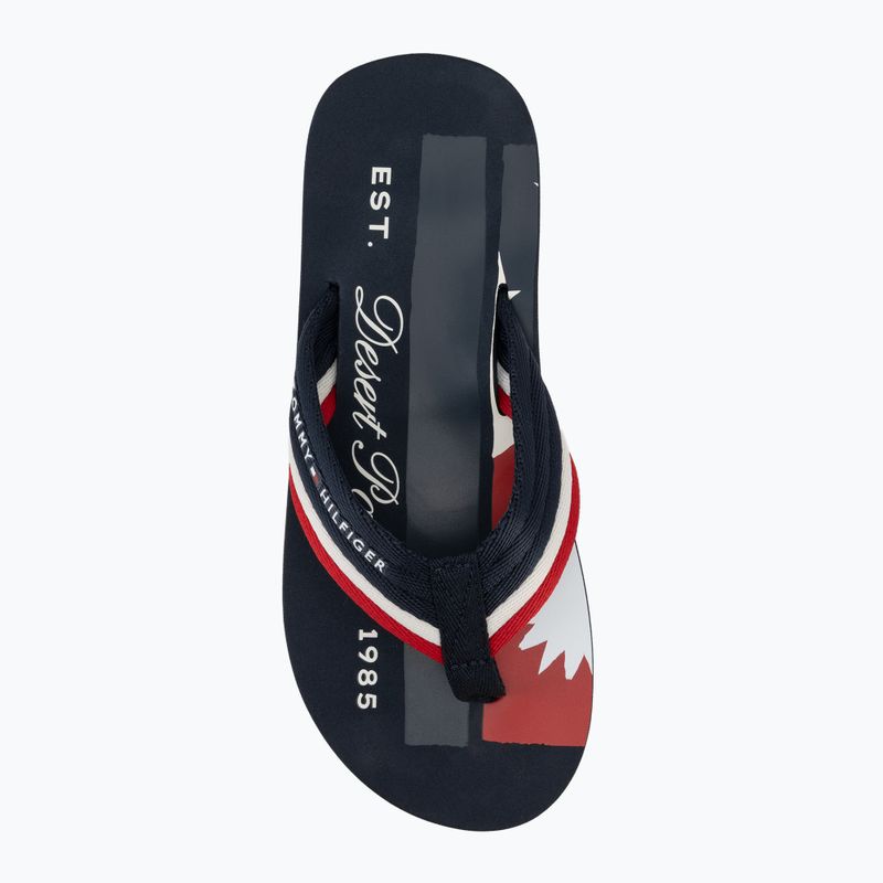 Men's flip-flops Tommy Hilfiger Patch Print desert sky 5