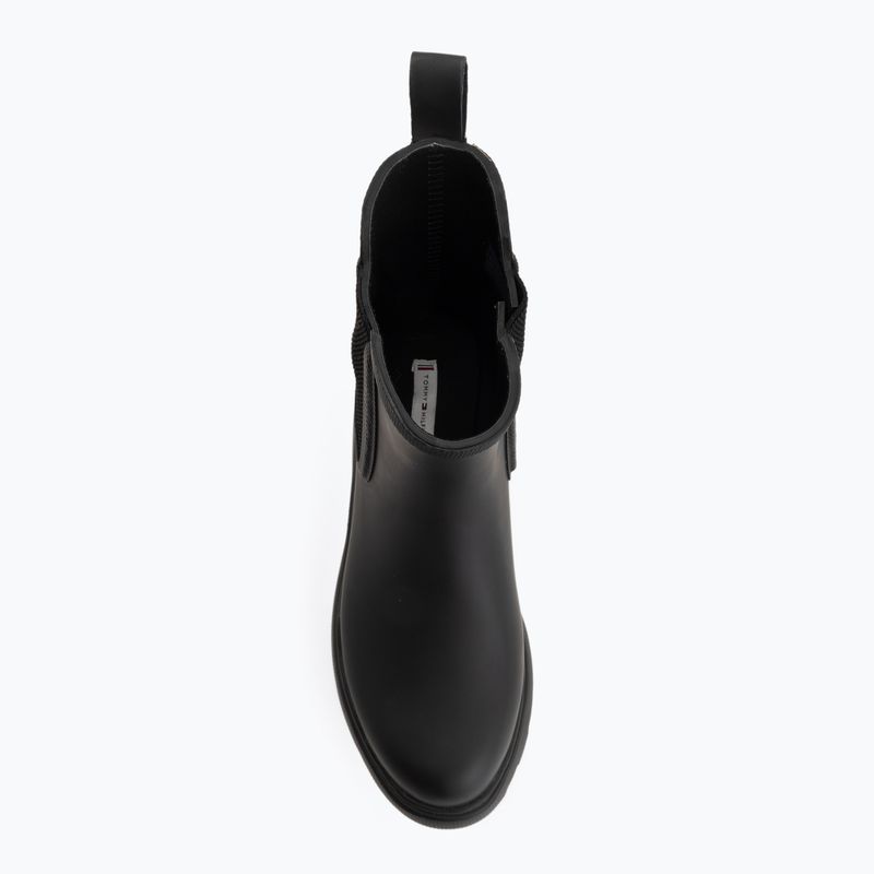 Women's wellington boots Tommy Hilfiger Rubber Flag Cleated black 5