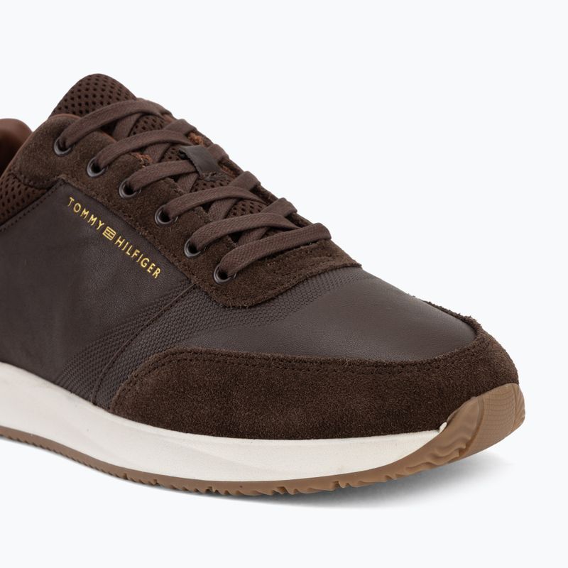 Men's shoes Tommy Hilfiger Runner Suede Mix cocoa tracksuits 7
