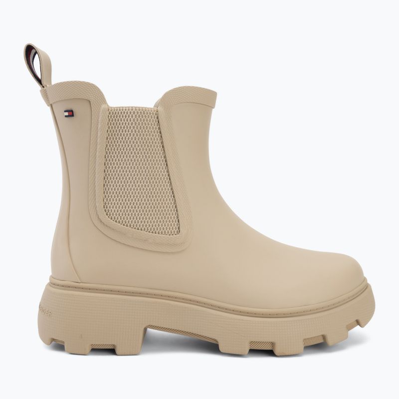 Women's wellington boots Tommy Hilfiger Rubber Flag Cleated classic beige 2