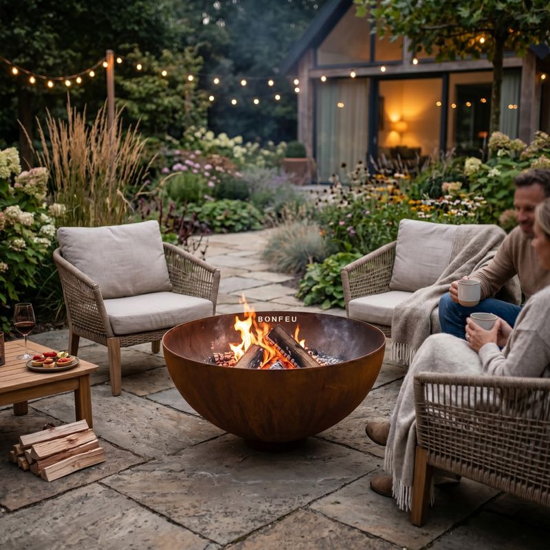 Fire pit BonFeu BonBowl Pro 80 cm corten 2