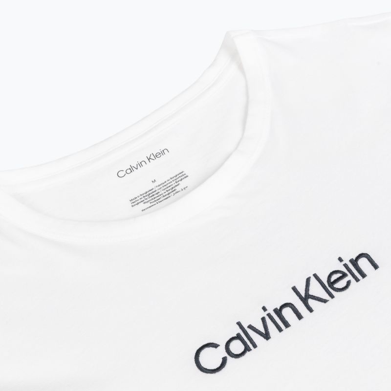 Men's T-shirt Calvin Klein 000NM2748E Crew Neck classic white w/ blue nights 3