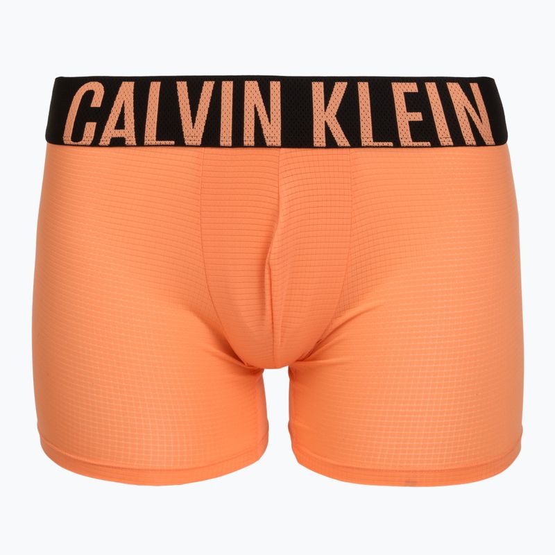 Men's boxers Calvin Klein LV00NB4665 Boxer Brief black/olive night/orange frosting 2