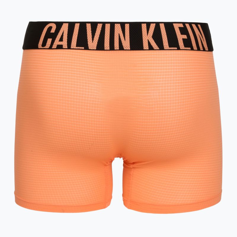 Men's boxers Calvin Klein LV00NB4665 Boxer Brief black/olive night/orange frosting 3