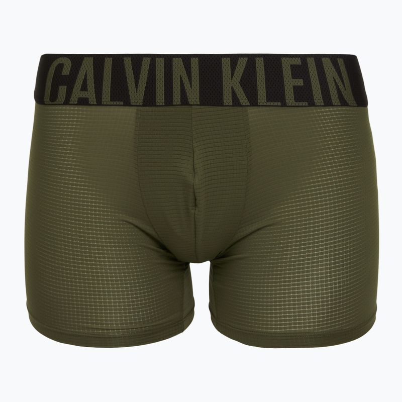 Men's boxers Calvin Klein LV00NB4665 Boxer Brief black/olive night/orange frosting 6