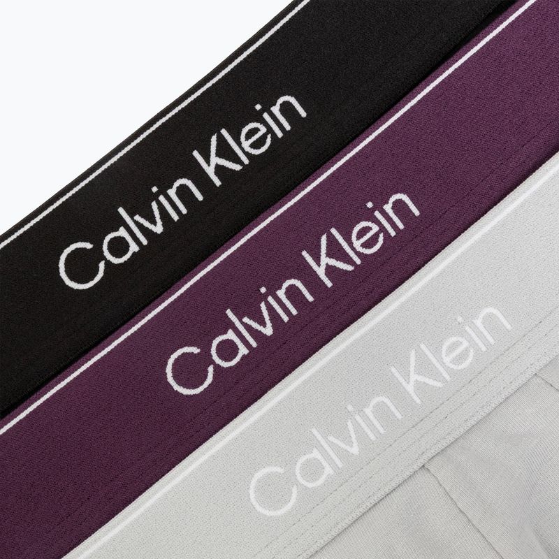 Men's boxers Calvin Klein LV00NB4394 Brief black/harbor mist/dark purple w/ dt 6