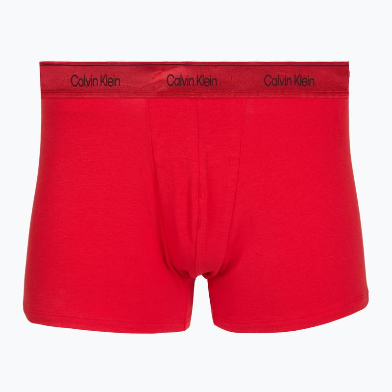 Men's boxers Calvin Klein LV00NB4575 Trunk black/goji berry/black 2