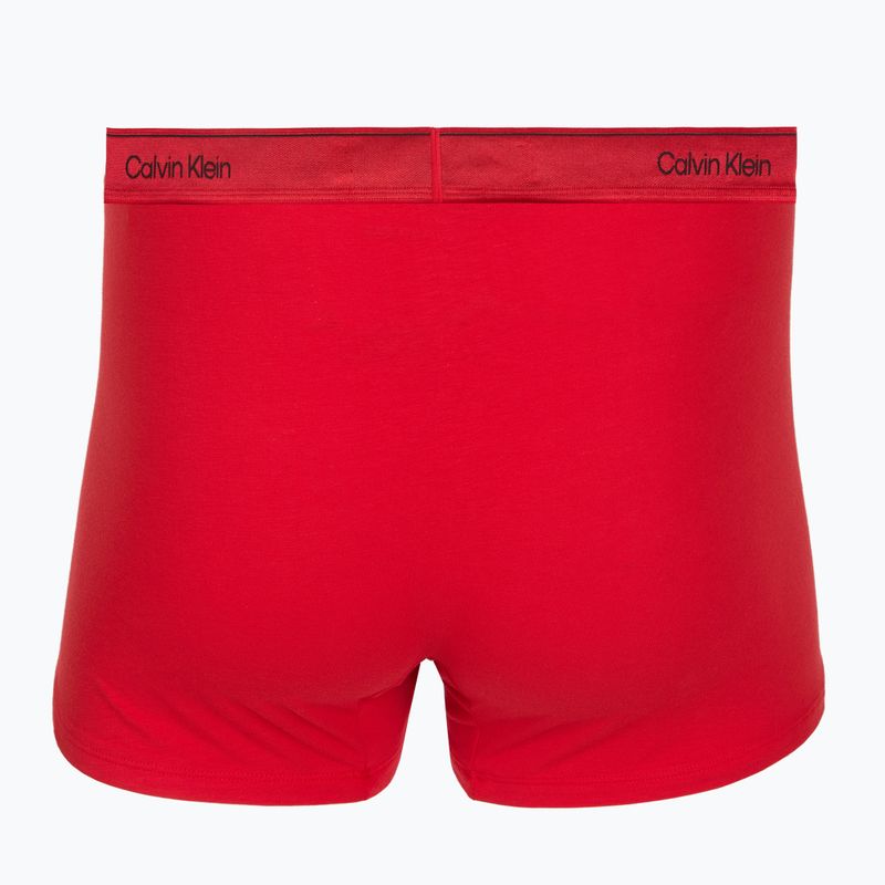 Men's boxers Calvin Klein LV00NB4575 Trunk black/goji berry/black 4