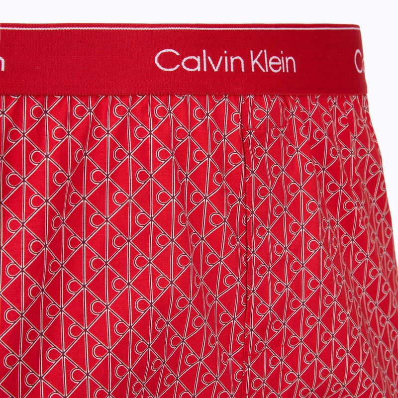 Men's boxers Calvin Klein LV00NB4727 Boxer Slim black/prep emblem goji berry/grisai 4